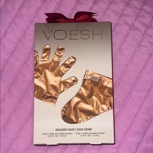 NWT Voesh Golden Duo Collagen Gloves and Socks
